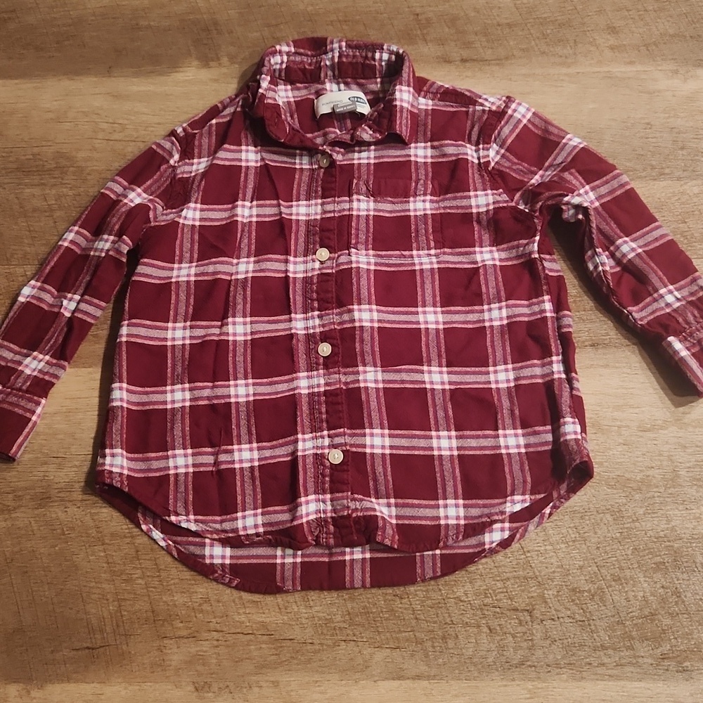 Old Navy Plaid Button Down. Size XS- Style Boyfriend
